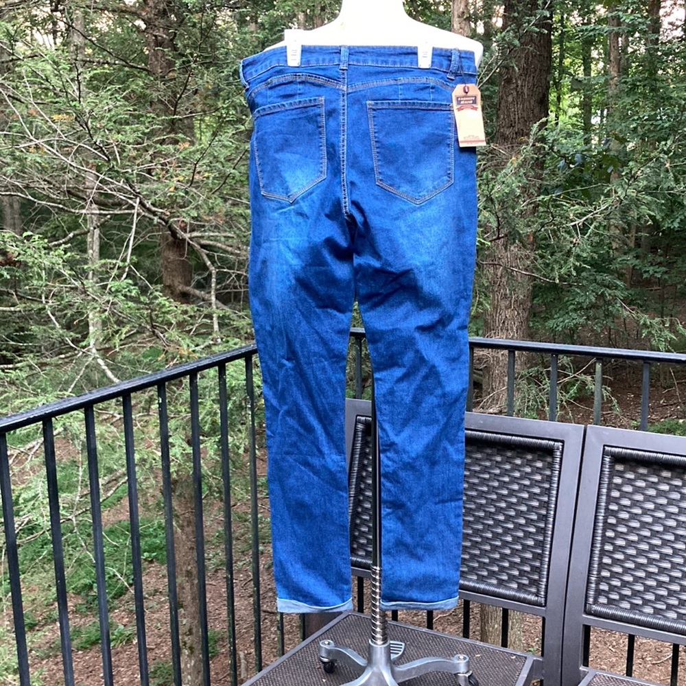 NWT Fashion Jeans with ripped/frayed holes sz. 14 - Picture 4 of 6
